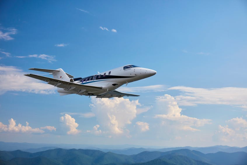 Pilatus PC-24 flying