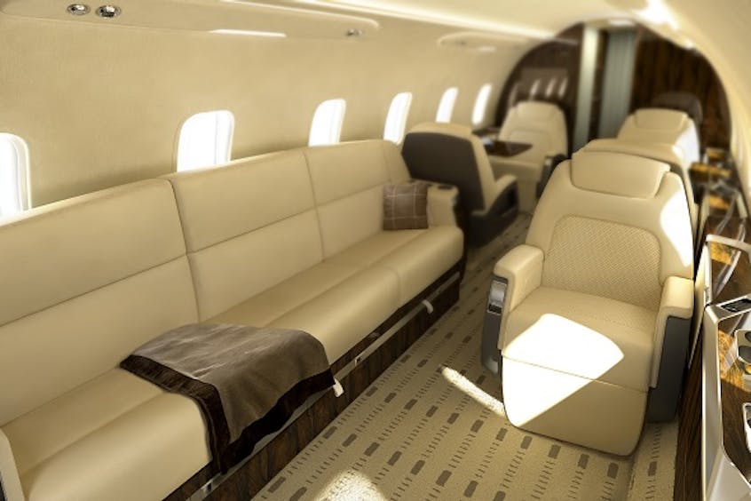 Challenger 350 interior divan